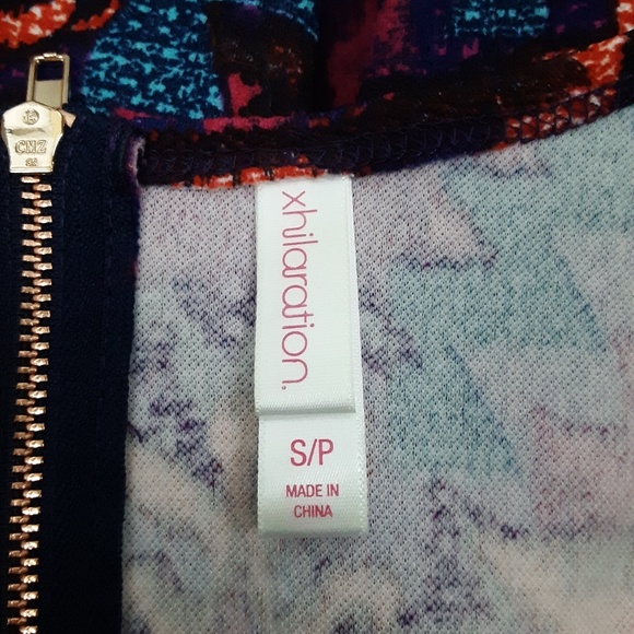 XHILERATION Multicolored Dress Size Small - Picture 4 of 4